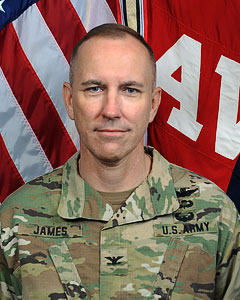 LTC Jack James, 642nd Aviation Support Battalion Commander