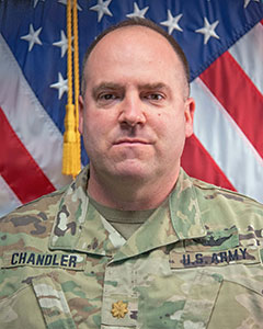 Major Henry T. Chandler, 642nd Aviation Support Battalion Commander