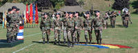 Troops marching