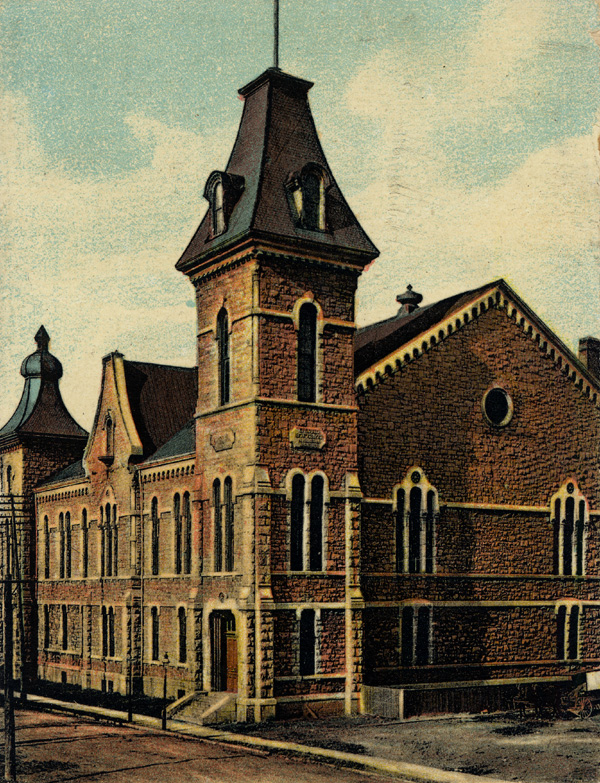 Postcard of Auburn Armory