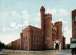 Postcard of Brooklyn Sumner Avenue Armory