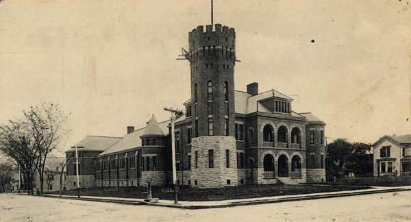 Postcard of Hudson Armory