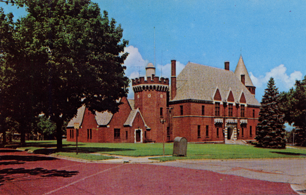 Postcard of Jamestown Armory