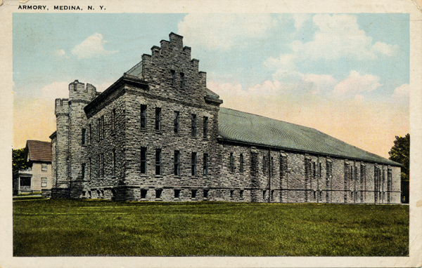 Postcard of Median Armory