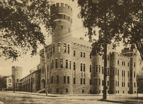 Postcard of Schenectady State Street Arsenal