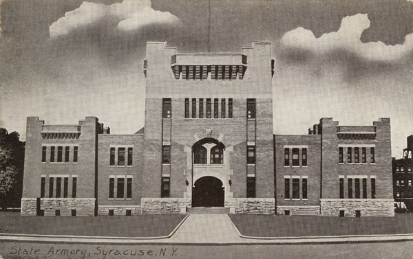Postcard of Syracuse Jefferson Street Armory