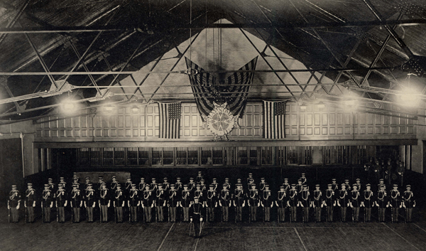 Utica Armory Drill Hall with Company B, 1st Infantry