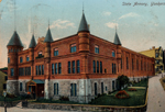 Postcard of Yonkers Waverly Street Armory Exterior