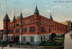 Postcard of Yonkers Waverly Street Armory Exterior