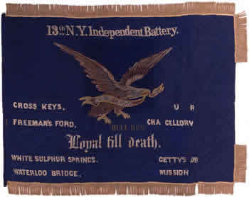 13th Independent Battery, NY Volunteer Infantry - Regimental Flag