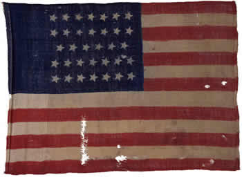 14th Regiment Heavy Artillery Camp Color Flag
