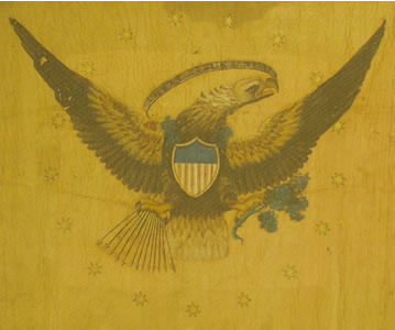 Albany Republican Artillery Flag - Reverse Detail