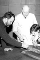 curators and conservators from the Peebles Island Resource Center of the New York State Office of Parks, Recreation and Historic Preservation surveyed New York States battle flags to assess their condition and develop recommendations for their preservation