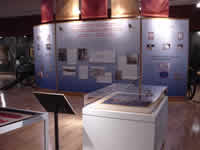 The exhibit with the 15th Cavalry standard in the foreground