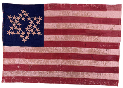 Co H, 119th Regiment, National Flag