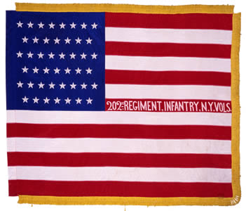 National color, 202nd Regiment, NY State Volunteers