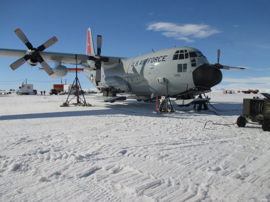 LC-130 Repairs on the Ice