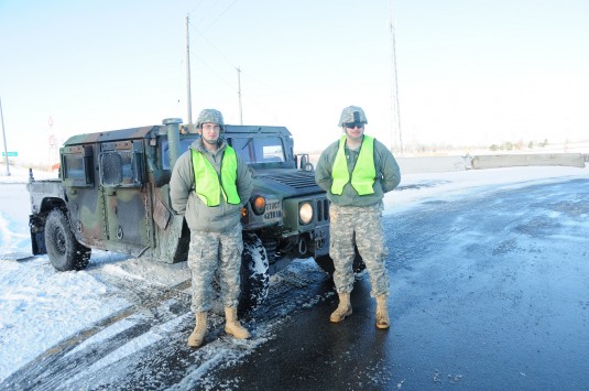 Soldiers on Duty in Buffalo