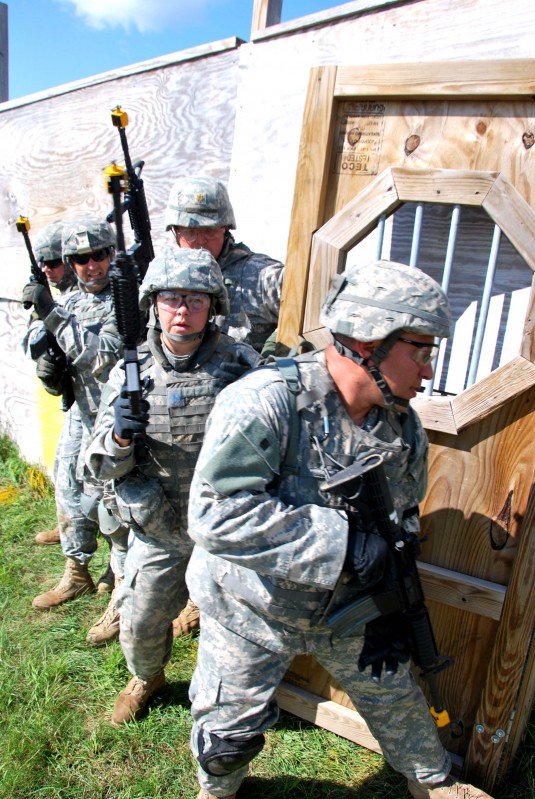 Troops Clear the Floor During Fort Drum Training