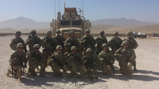 Army Guard Soldiers On Duty in Afghanistan