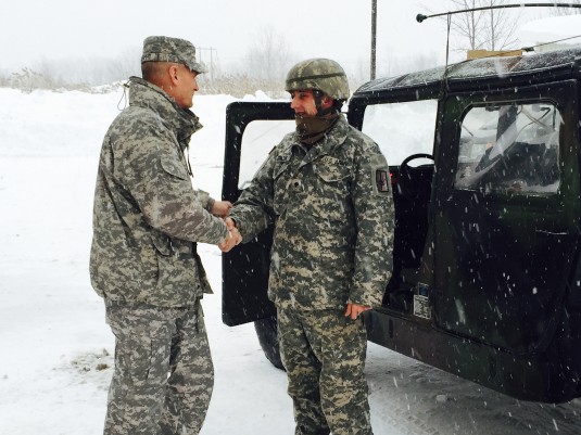 Guard Soldiers on the Ground in Buffalo