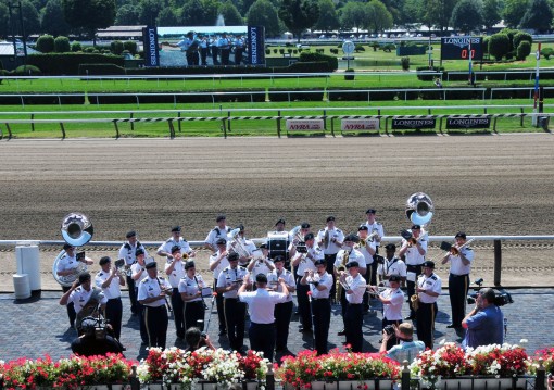 42nd Band Opens the Track Race Day