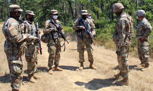 Soldiers train on Long Island 