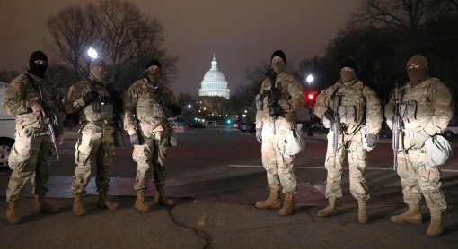 New York Soldiers on guard in Washington 