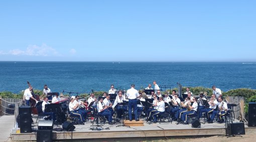 42nd Division Band plays at Montauk Point 