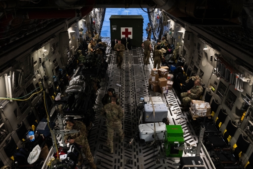 NY Air Guard aircraft becomes hospital 