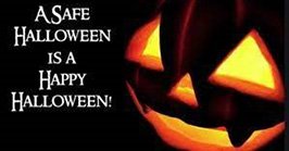 Halloween Safety Message graphic