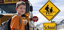 Back to School Safety Awareness Message graphic