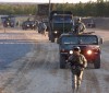 Convoy Operations. Preparing to leave the FOB.(Feb. 2008)
Photo by Spc. John Smith
