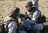 Soldiers of the 27th Brigade Combat Team practice their First aid skills in preparation for their 2008 deployment to Afghanistan at Fort Drum