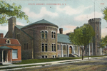 Postcard of Ogdensburg Elizabeth Street armory