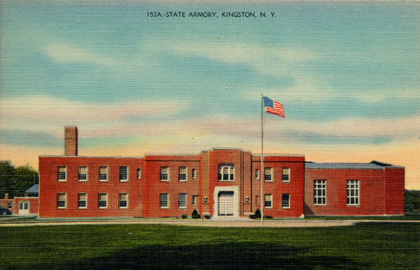 Postcard of Kingston North Manor Armory