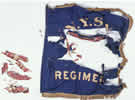 Flag before treatment, painted center off to left