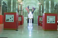 The eastern view of the exhibit