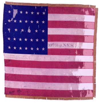 10th Regiment NY Volunteer Infantry, Battle Flag - NY Military Museum ...