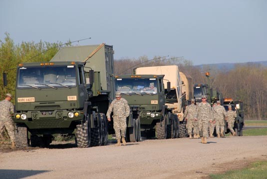 New York Soldiers Heading for Alabama Training