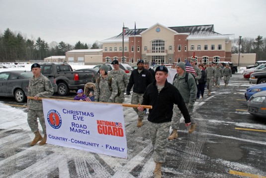 Christmas Eve  March to Honor Deployed Soldiers