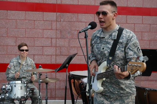 42nd Infantry Division Band Rocks Out
