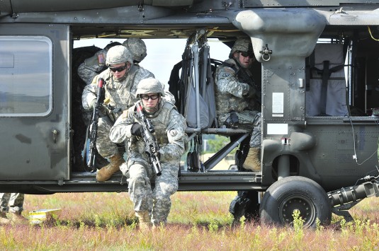 Fort Drum MP's Train with Guard Aviators