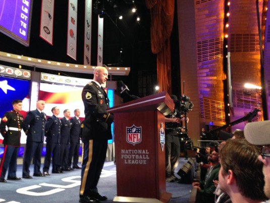 New York Guard Soldier Announces NFL Draft Pick