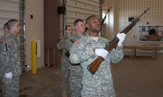 Honor Guard Training at Camp Smith