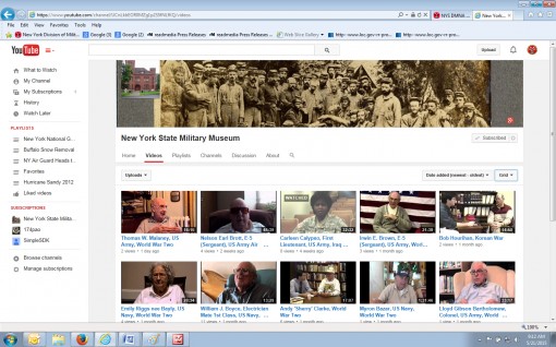 New York Veterans Interviews Now on YouTube