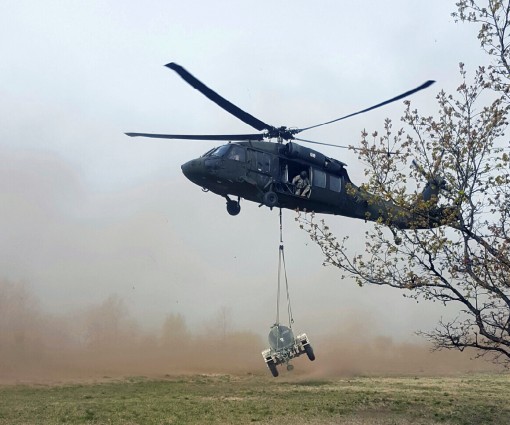 NYARNG aviators fly water to troops in field