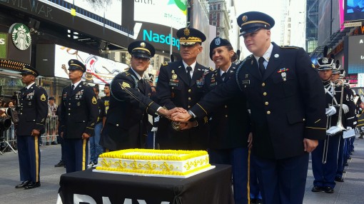 1-69th Infantry Salutes Army B-Day in Times Square