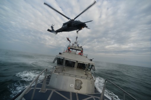 106th Rescue Wing trains with Coast Guard