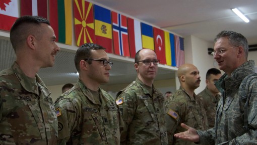 Adjutant General meets Soldiers in Ukraine